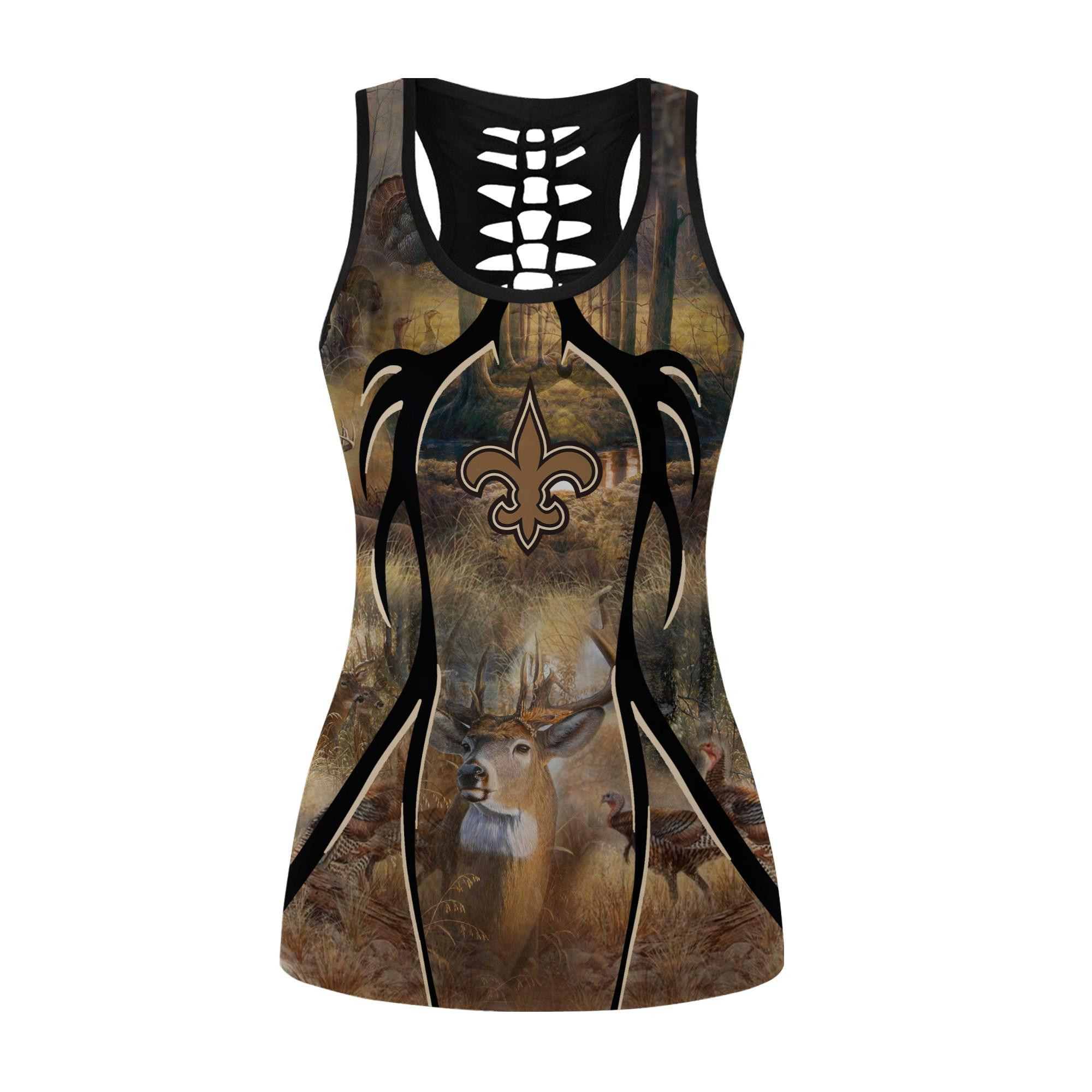 New Orleans Saints Leggings And Tank Top BG246