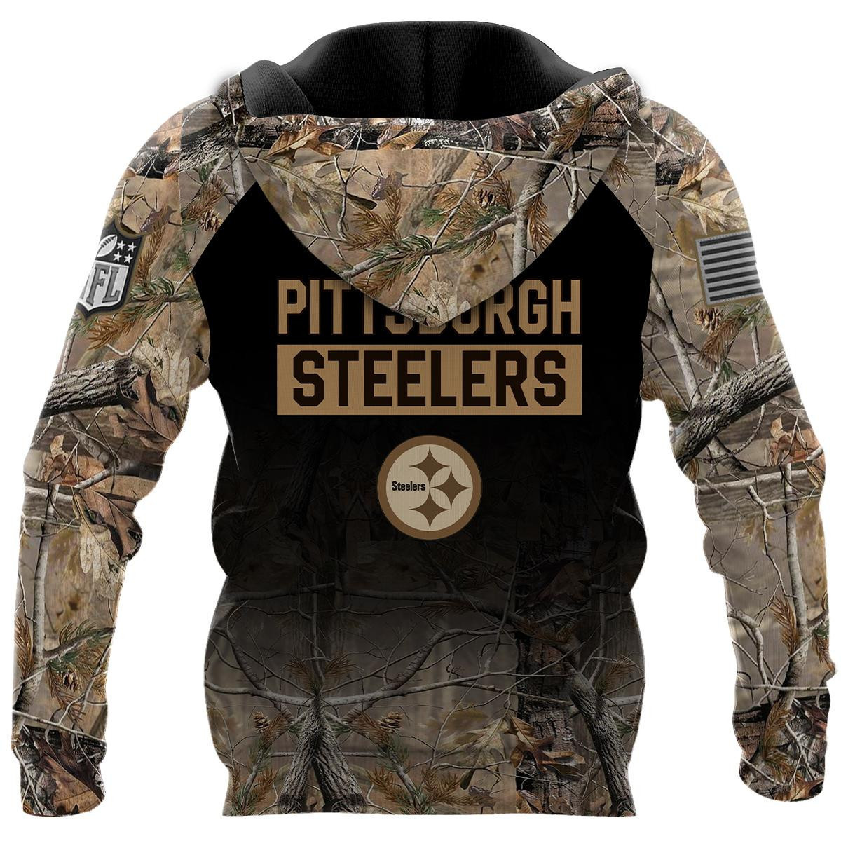 Pittsburgh Steelers All Over Printed T-shirt Sweatshirt Hoodie Joggers AZHD027