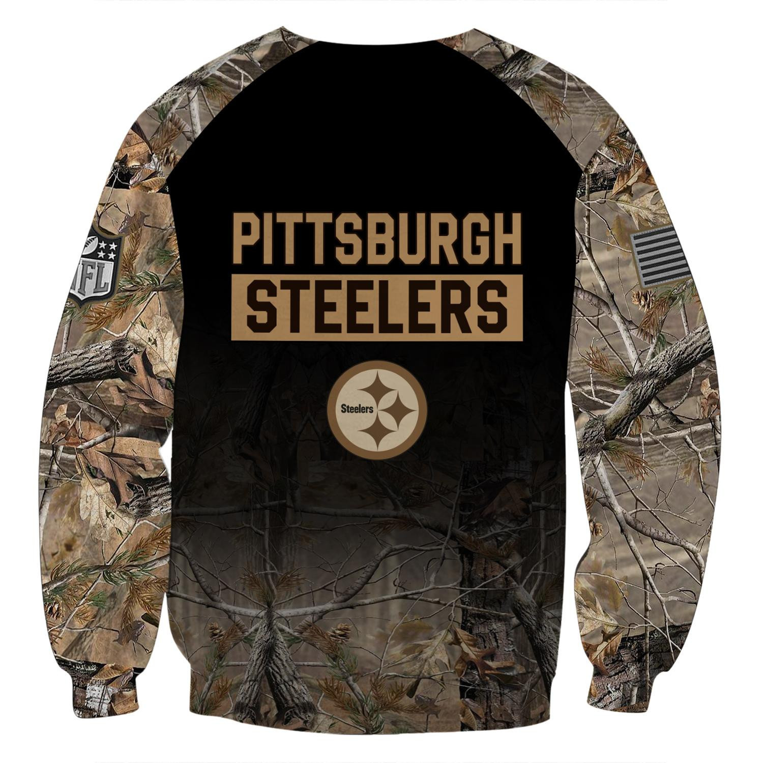 Pittsburgh Steelers All Over Printed T-shirt Sweatshirt Hoodie Joggers AZHD027