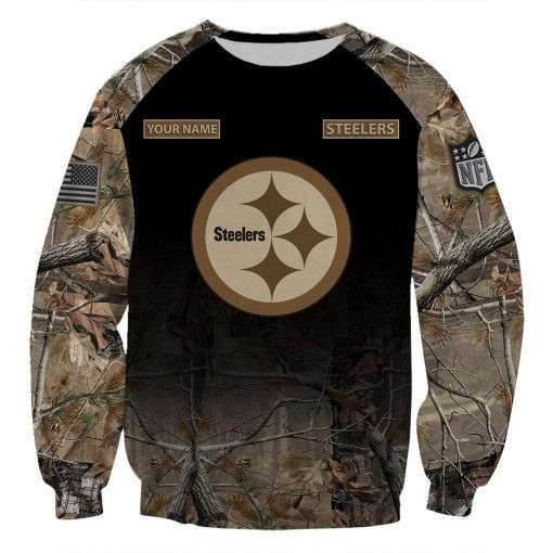 Pittsburgh Steelers All Over Printed T-shirt Sweatshirt Hoodie Joggers AZHD027