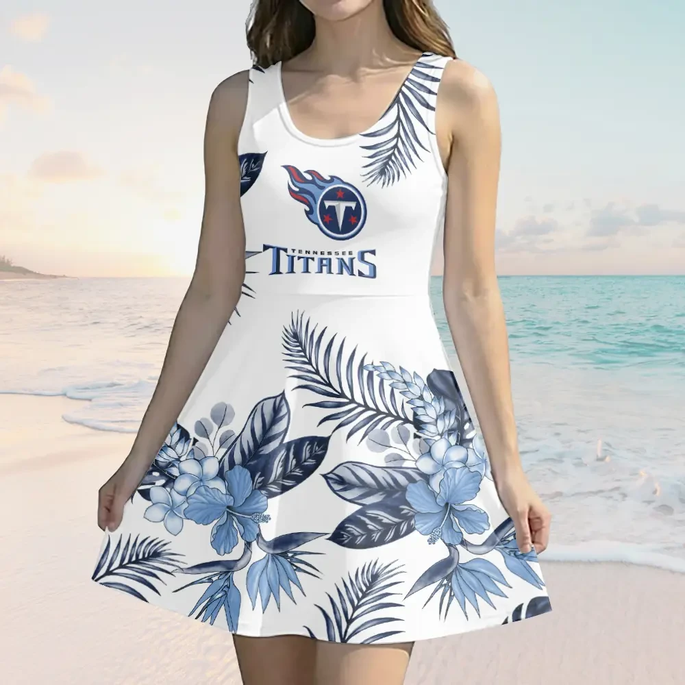 Tennessee Titans Women Girl Dress Skater Fashion SPTTKSWTSD163