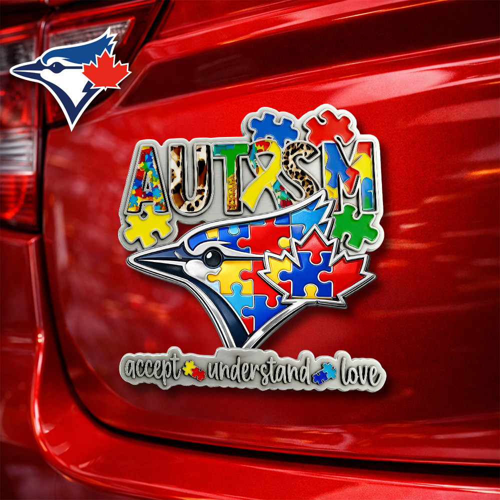 Toronto Blue Jays | Premium MLB Autism Awareness Car Name Badge HY