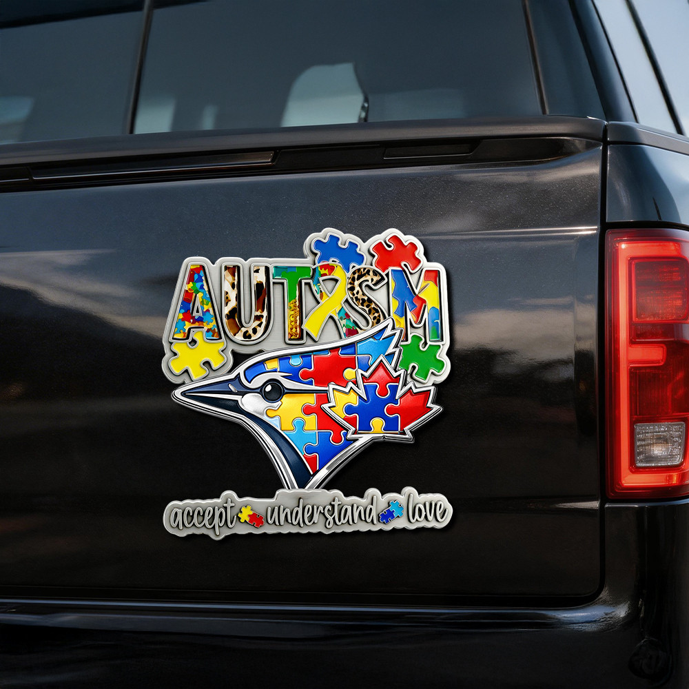 Toronto Blue Jays | Premium MLB Autism Awareness Car Name Badge HY