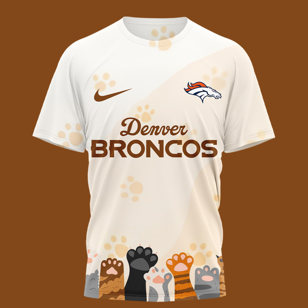 Denver Broncos | Premium NFL International Cat Day 3D Shirt HI