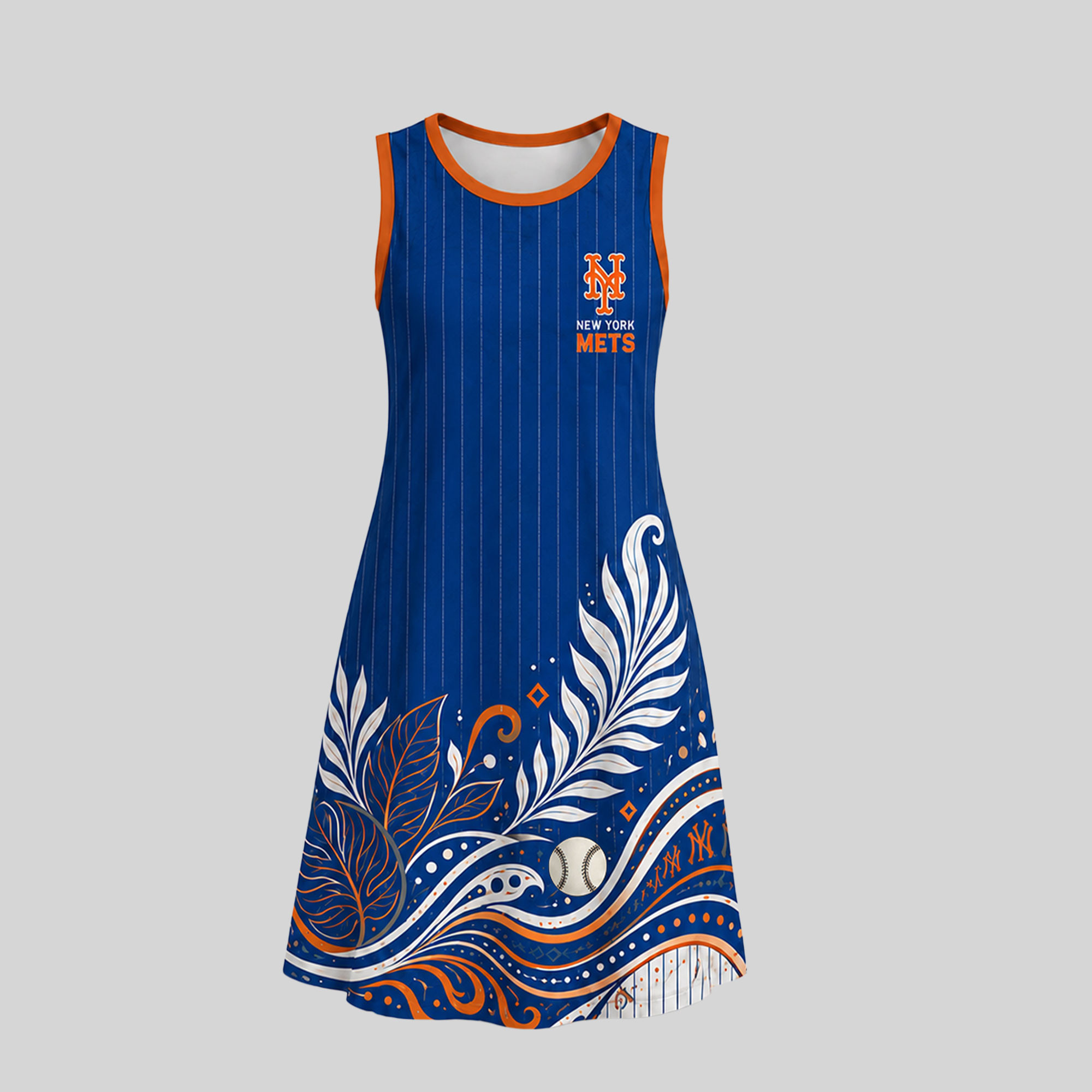 New York Mets | Premium MLB Floral Dress TD