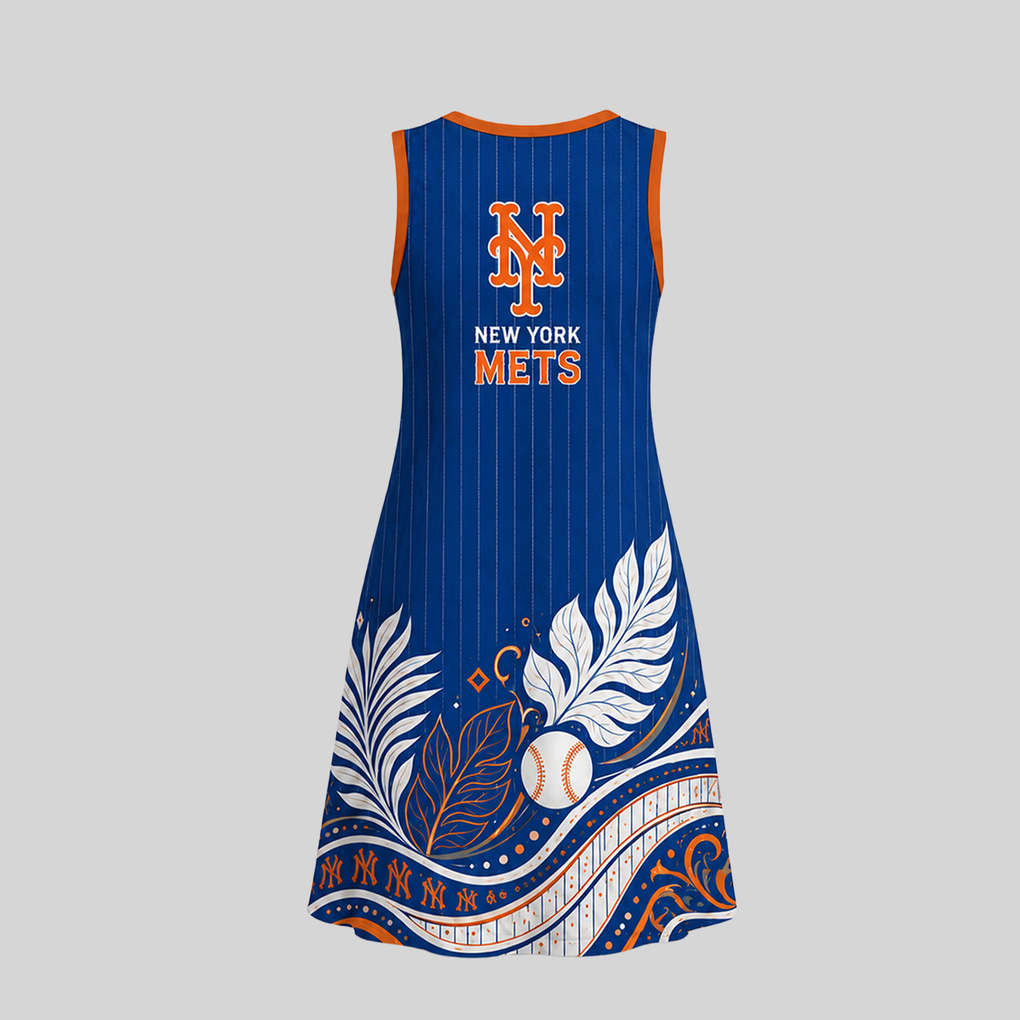 New York Mets | Premium MLB Floral Dress TD