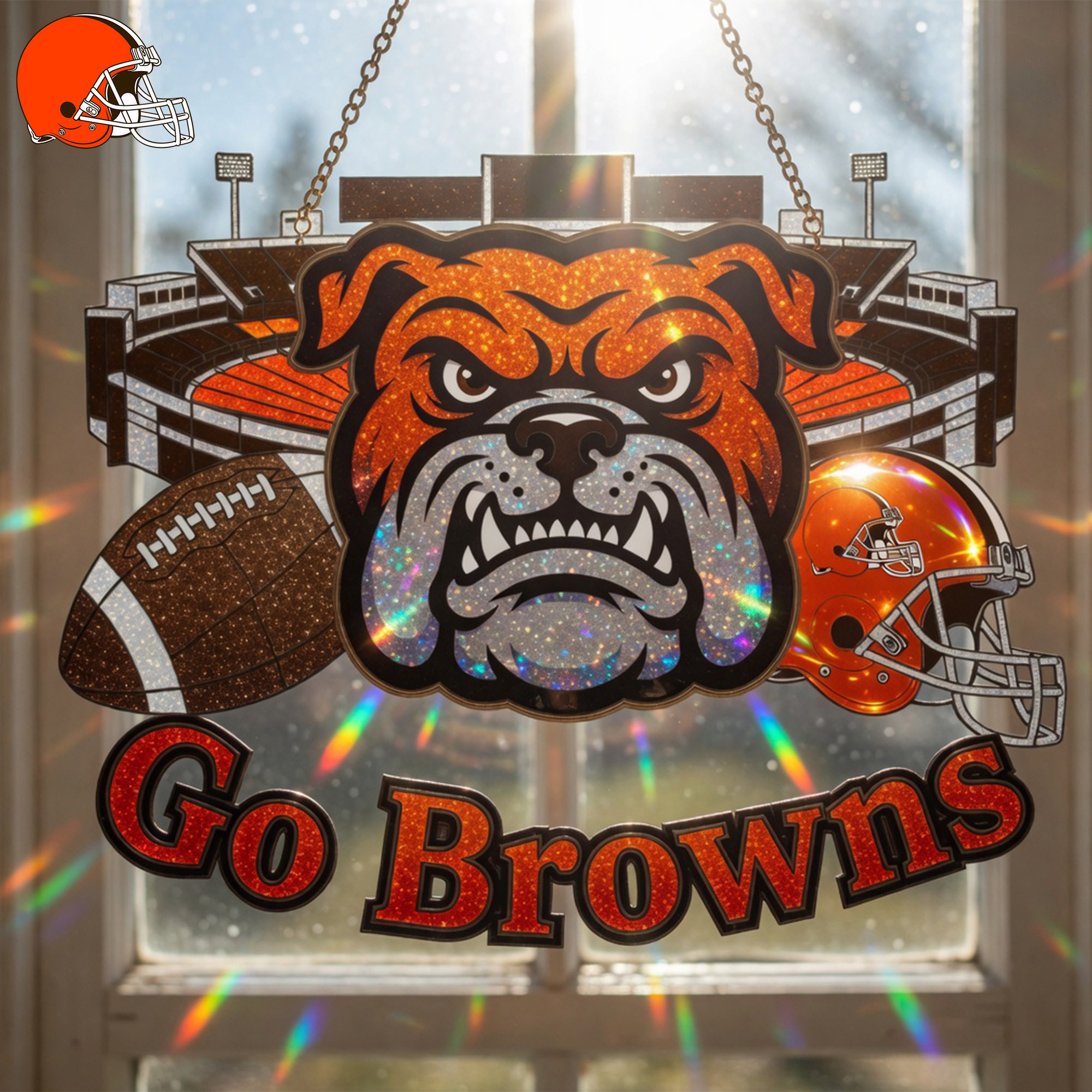 Cleveland Browns | Premium NFL Game Day Suncatcher NY