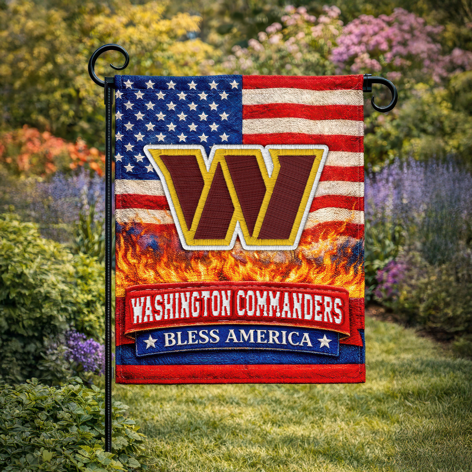 Washington Commanders | Premium NFL 250 Years Of America Freedom Flag NY
