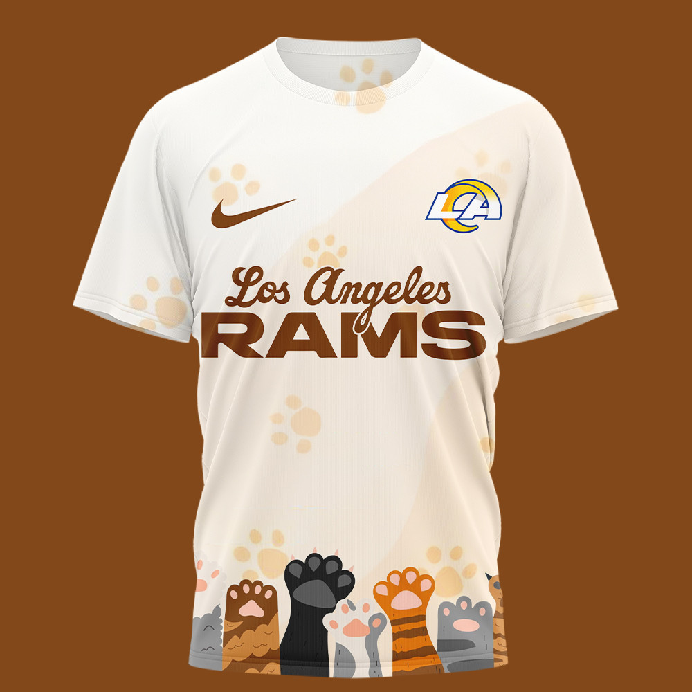 Los Angeles Rams | Premium NFL International Cat Day 3D Shirt HI