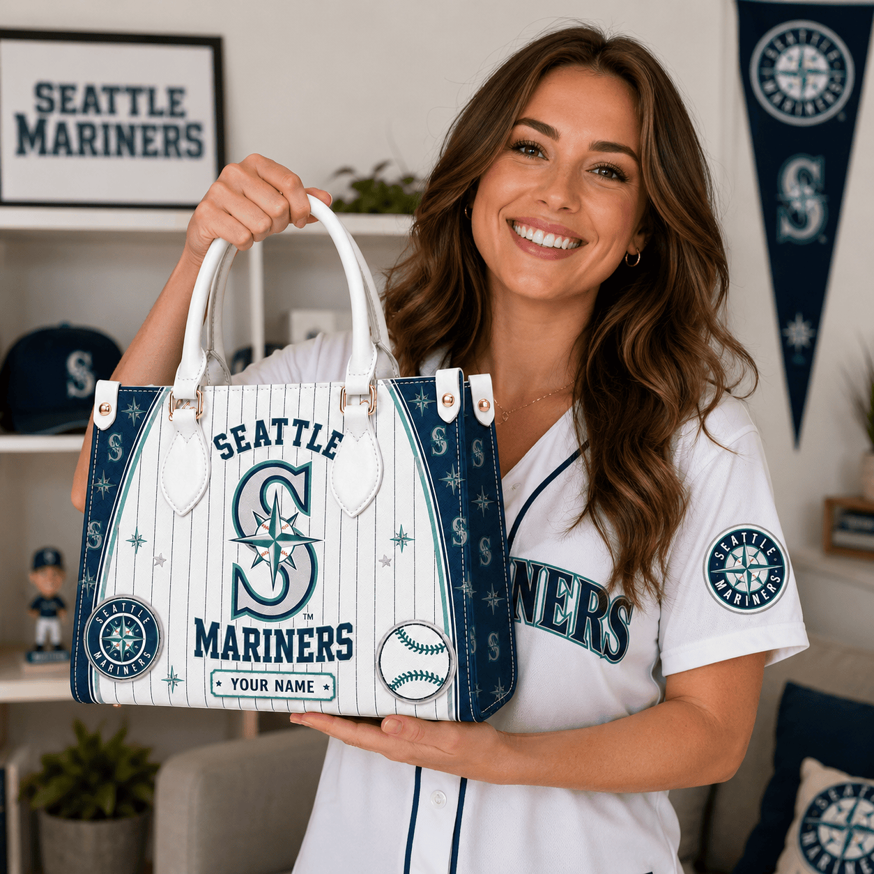 Seattle Mariners | Premium MLB Fan Pride Leather Handbag