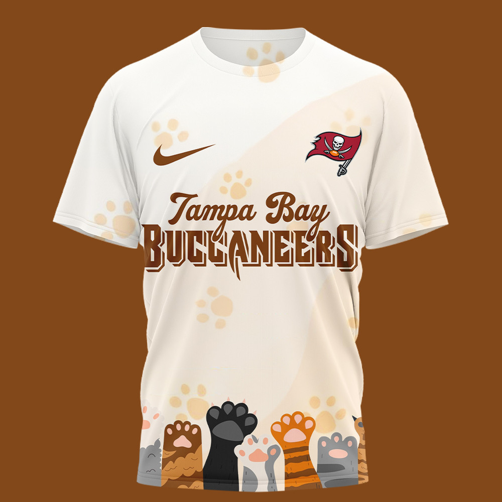 Tampa Bay Buccaneers | Premium NFL International Cat Day 3D Shirt HI