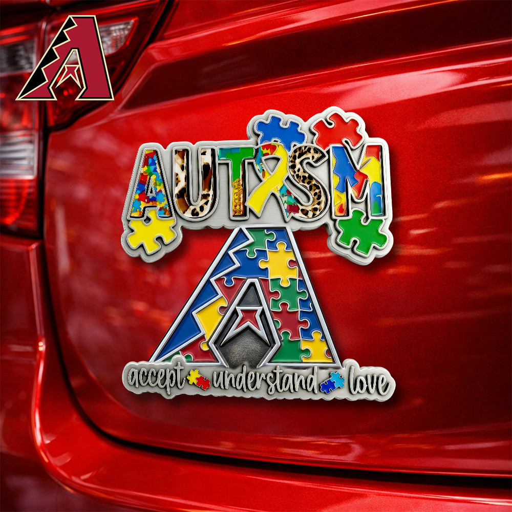 Arizona Diamondbacks | Premium MLB Autism Awareness Car Name Badge HY