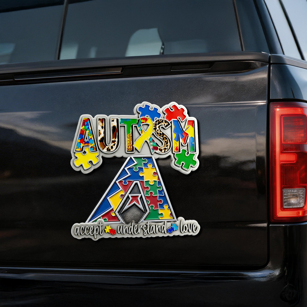 Arizona Diamondbacks | Premium MLB Autism Awareness Car Name Badge HY