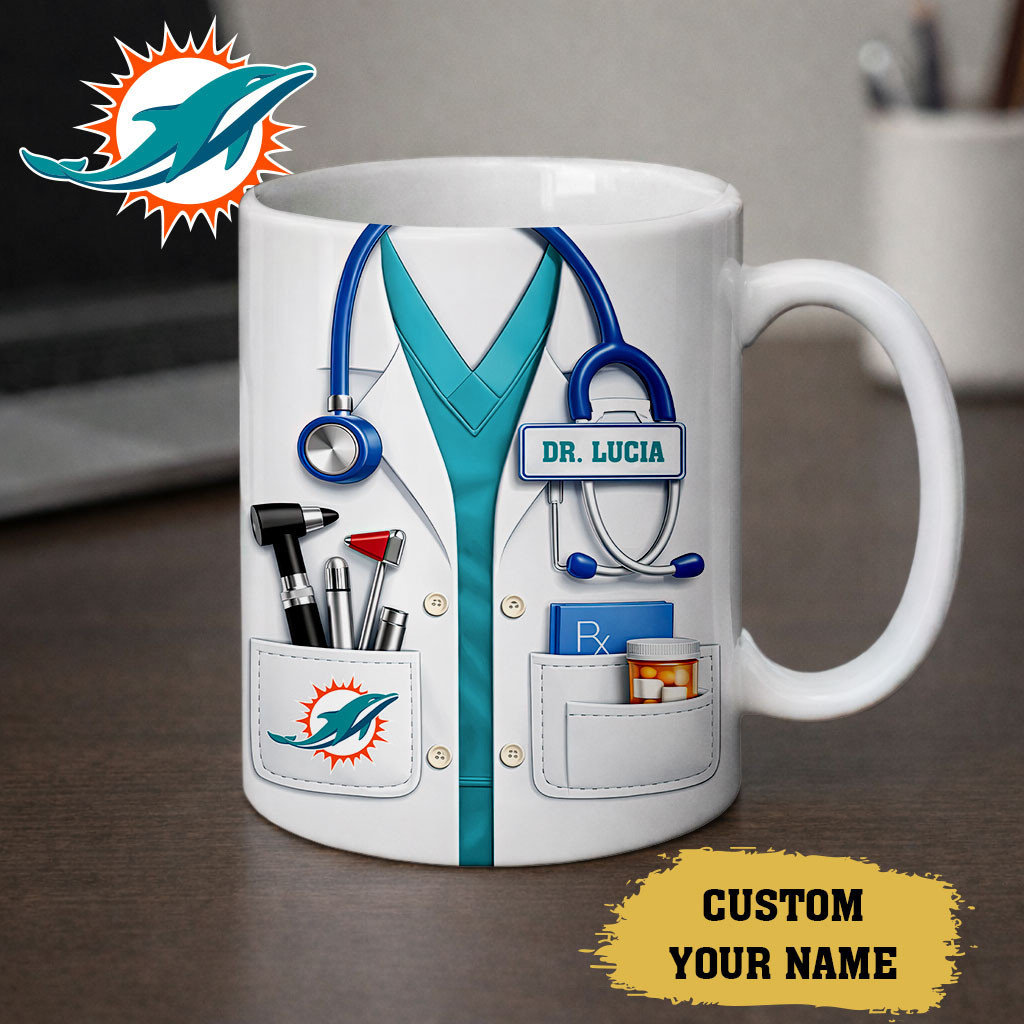 Miami Dolphins | Premium NFL Personalized Medical Mug NY