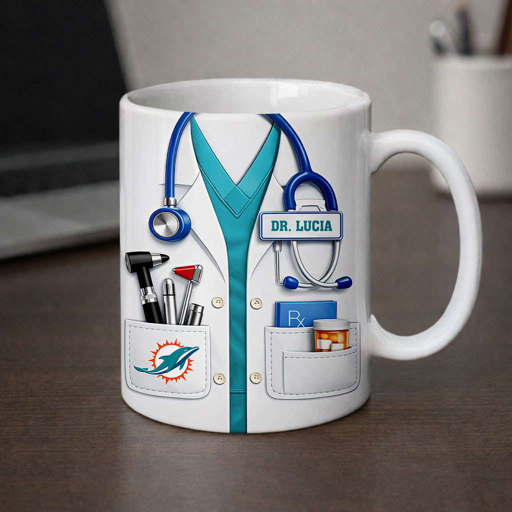 Miami Dolphins | Premium NFL Personalized Medical Mug NY
