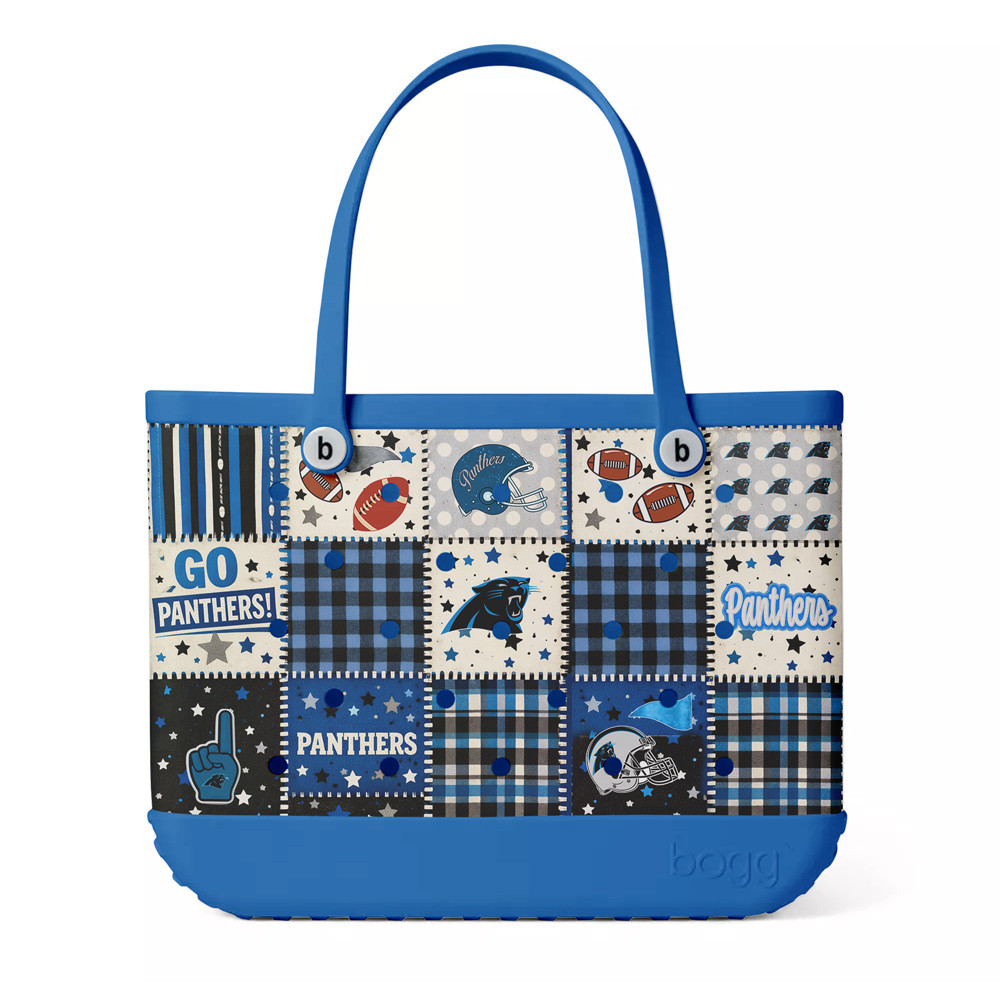 Carolina Panthers | Premium NFL Patchwork Design Beach Tote Bag HY
