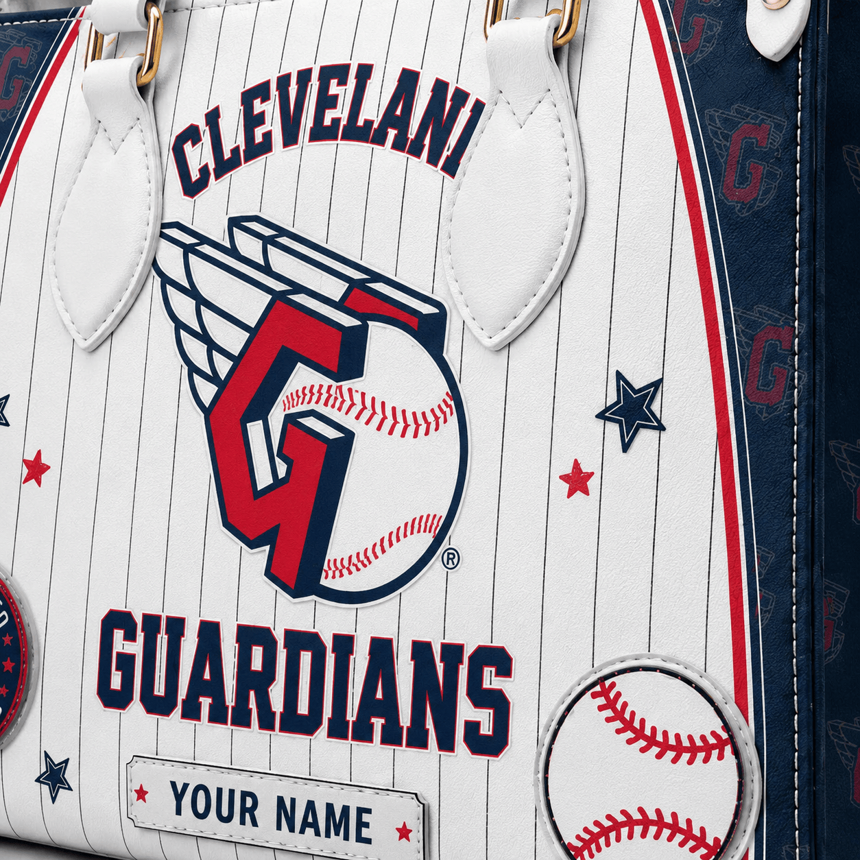Cleveland Guardians | Premium MLB Fan Pride Leather Handbag