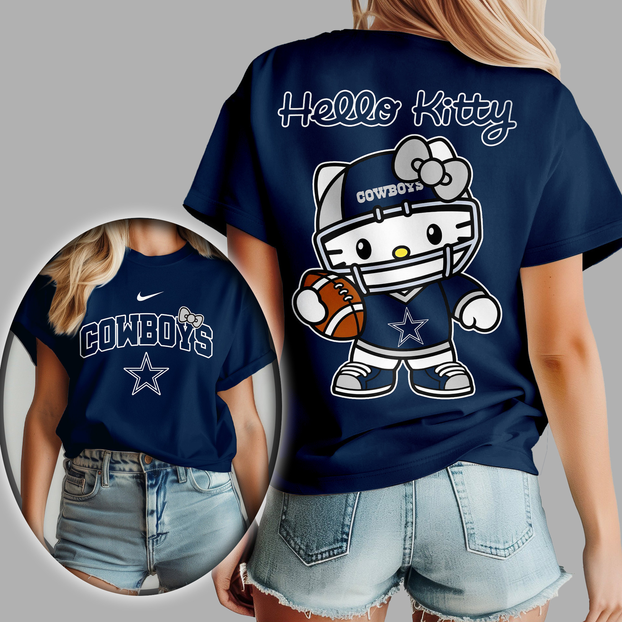 Dallas Cowboys | Premium NFL Hello Kitty Women's Shirt TD