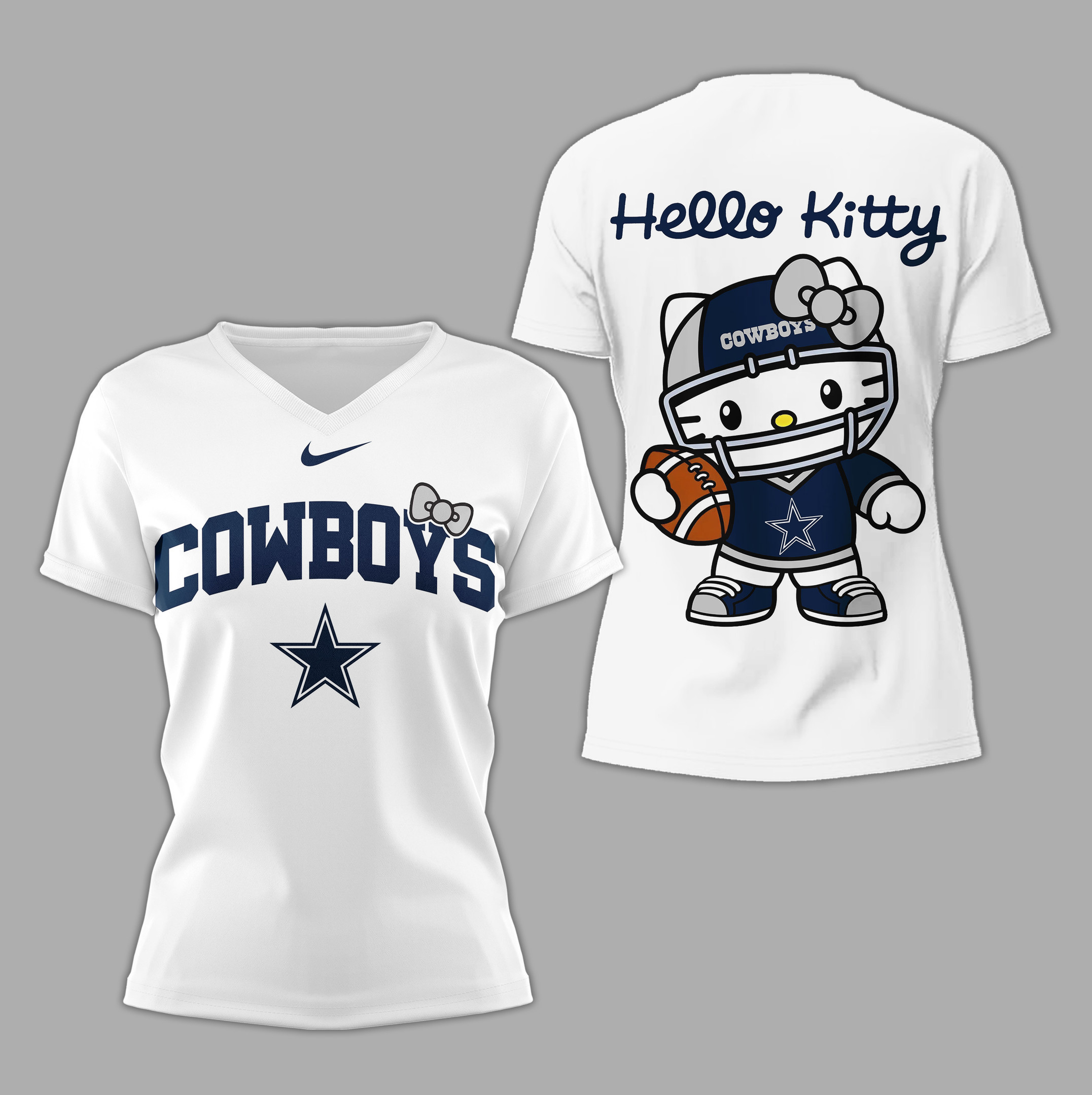 Dallas Cowboys | Premium NFL Hello Kitty Women's Shirt TD