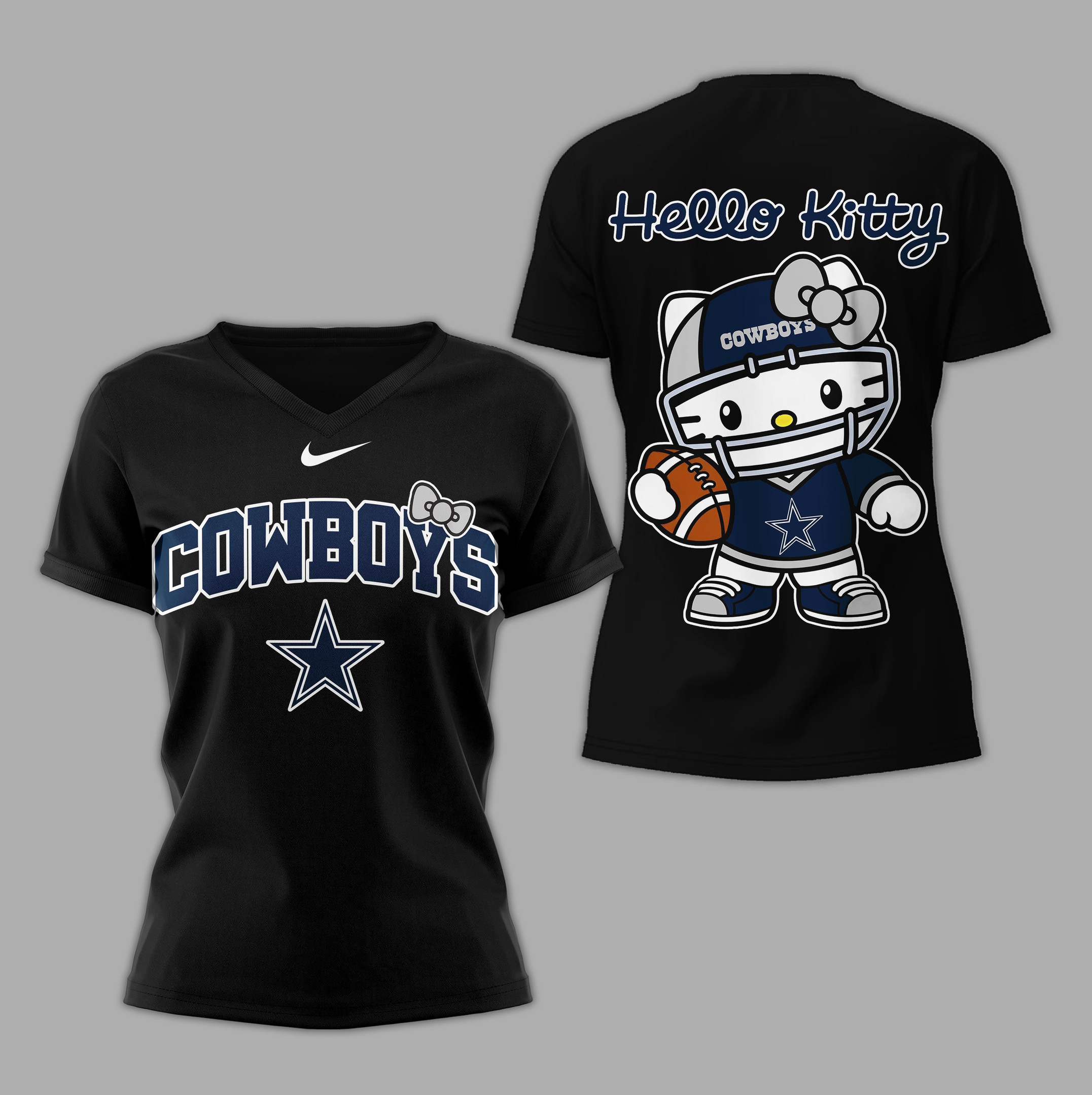 Dallas Cowboys | Premium NFL Hello Kitty Women's Shirt TD