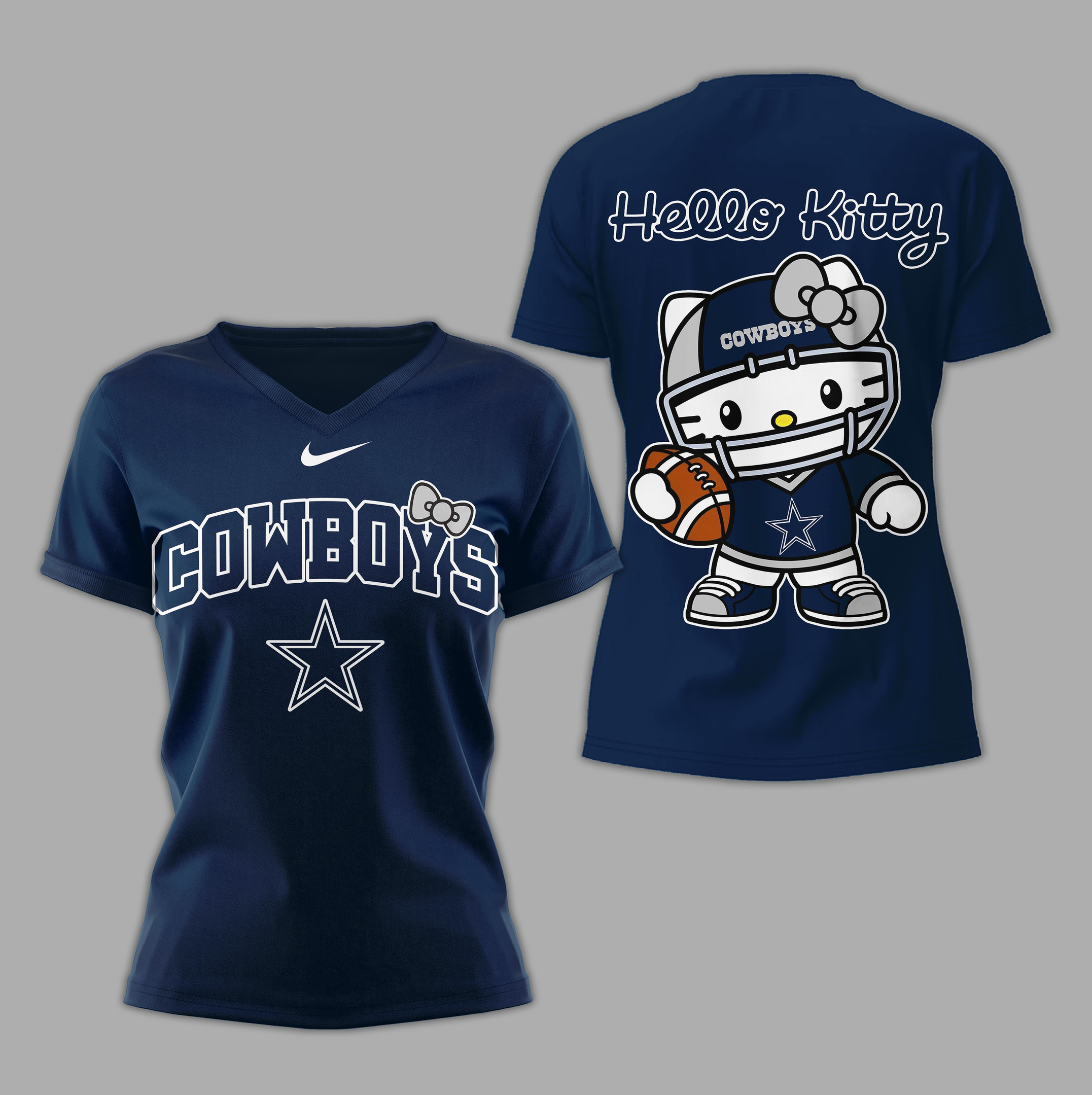 Dallas Cowboys | Premium NFL Hello Kitty Women's Shirt TD