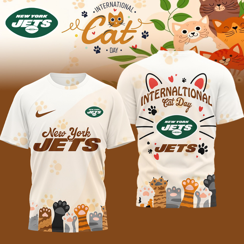 New York Jets | Premium NFL International Cat Day 3D Shirt HI