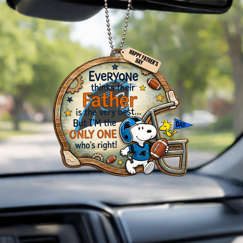 Carolina Panthers | Premium NFL Father Day Car Hanging Ornament HY