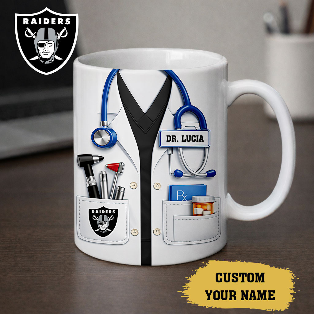 Las Vegas Raiders | Premium NFL Personalized Medical Mug NY
