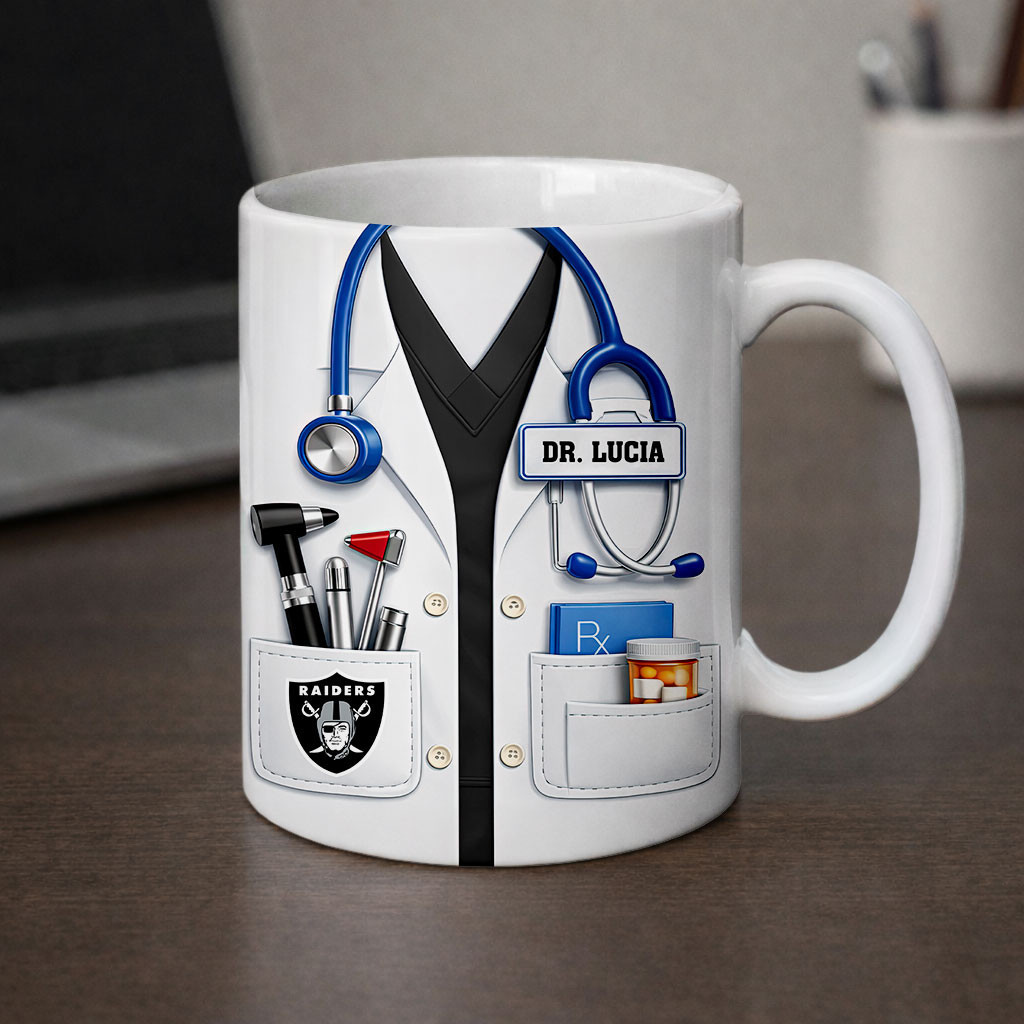 Las Vegas Raiders | Premium NFL Personalized Medical Mug NY