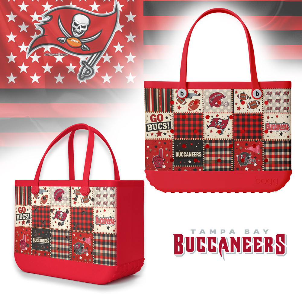 Tampa Bay Buccaneers | Premium NFL Patchwork Design Beach Tote Bag HY