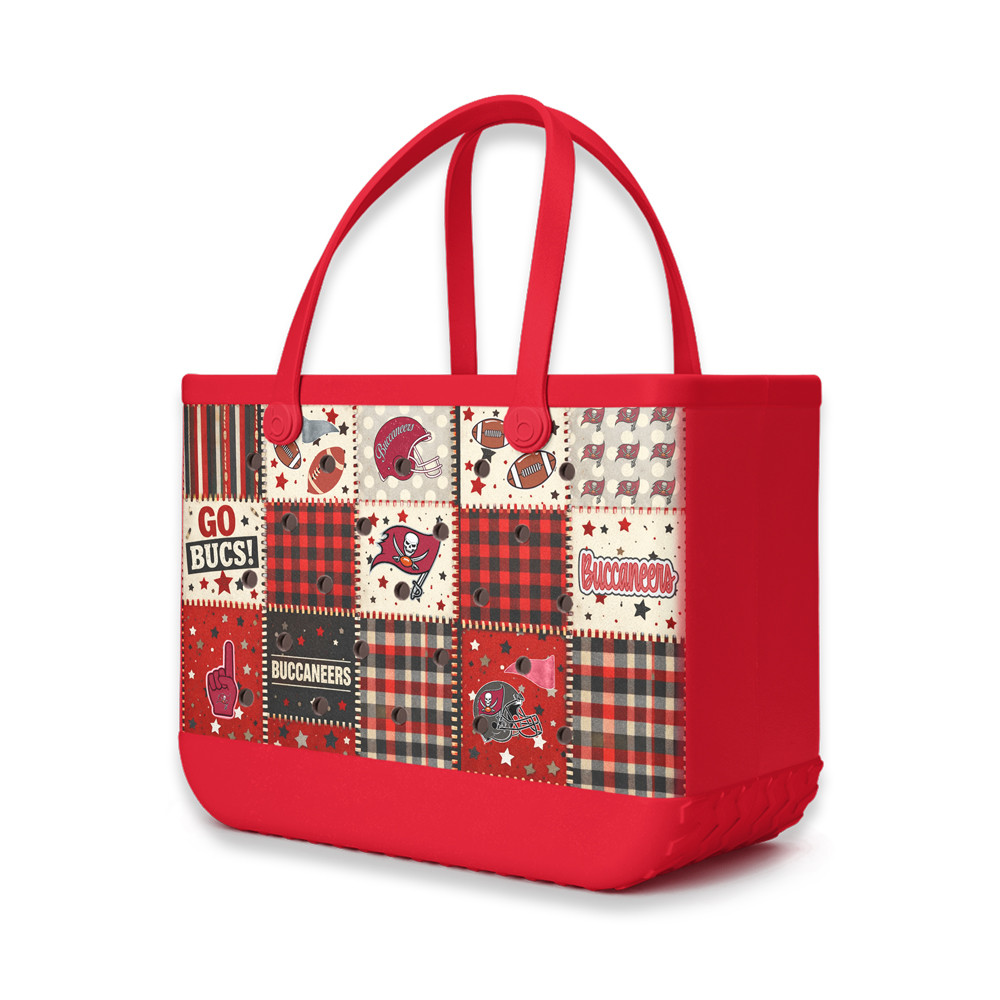 Tampa Bay Buccaneers | Premium NFL Patchwork Design Beach Tote Bag HY