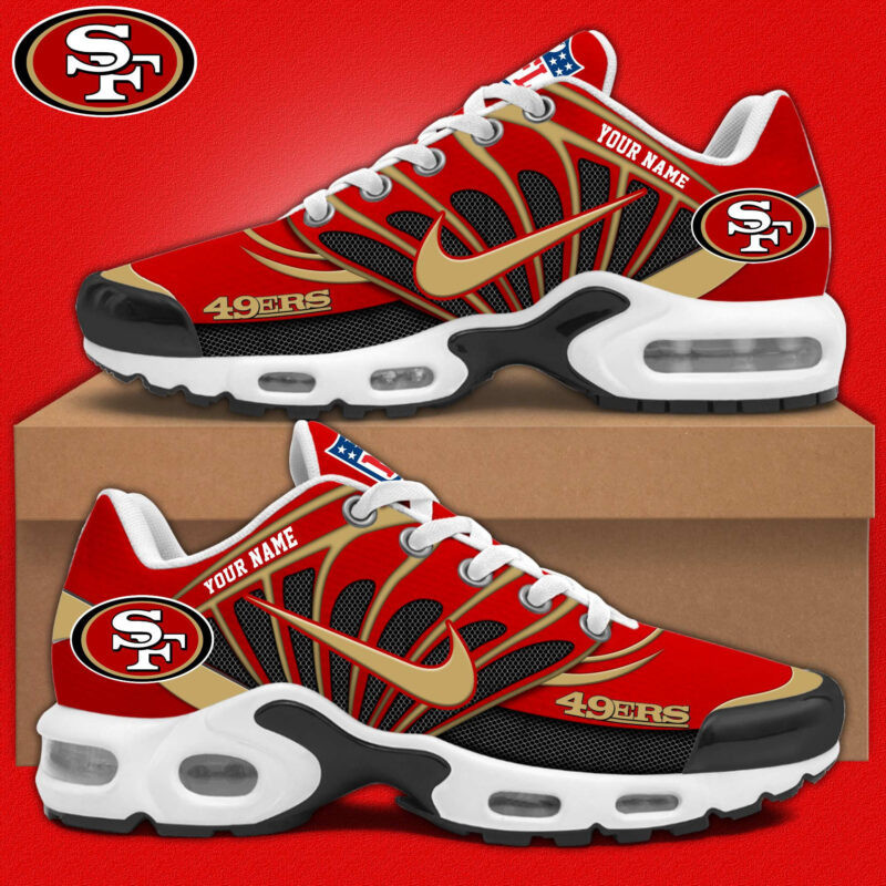 San Francisco 49ers Personalized Plus T-N Youth Sneakers BGTN422