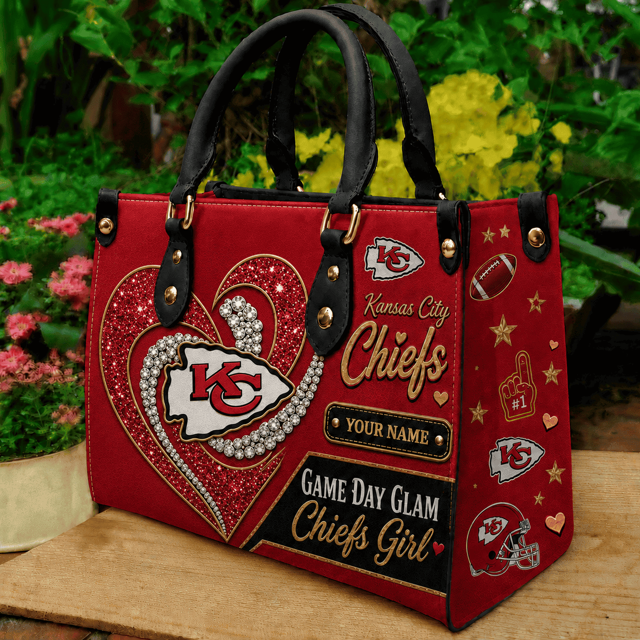 Kansas City Chiefs NFL Premium Leather Hand Bag Personalized Gift For Fan Men Women - Limited Edition MGF26