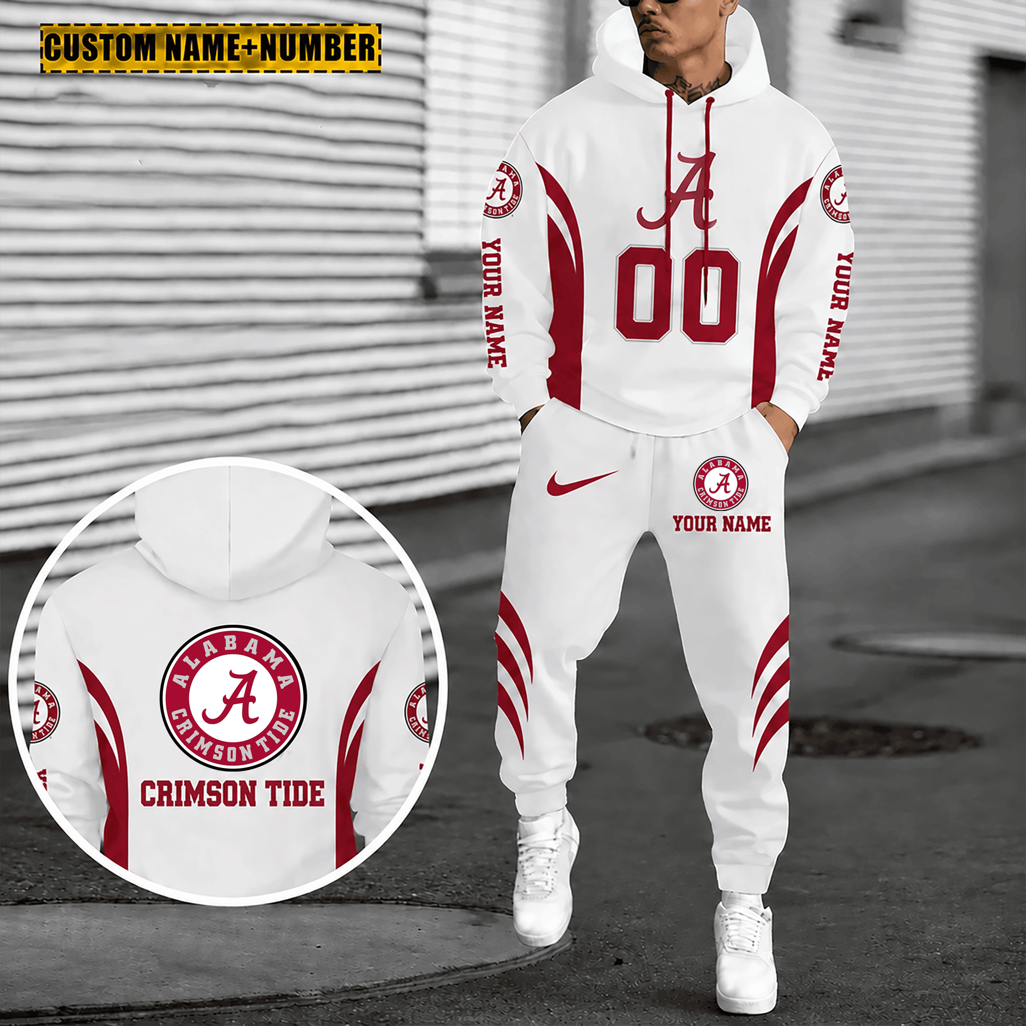 Alabama crimson tide Combo Hoodie And Sweatpants Gift For Fan MG7811