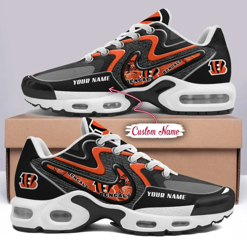 Cincinnati Bengals Personalized Plus T-N Youth Sneakers BGTN410