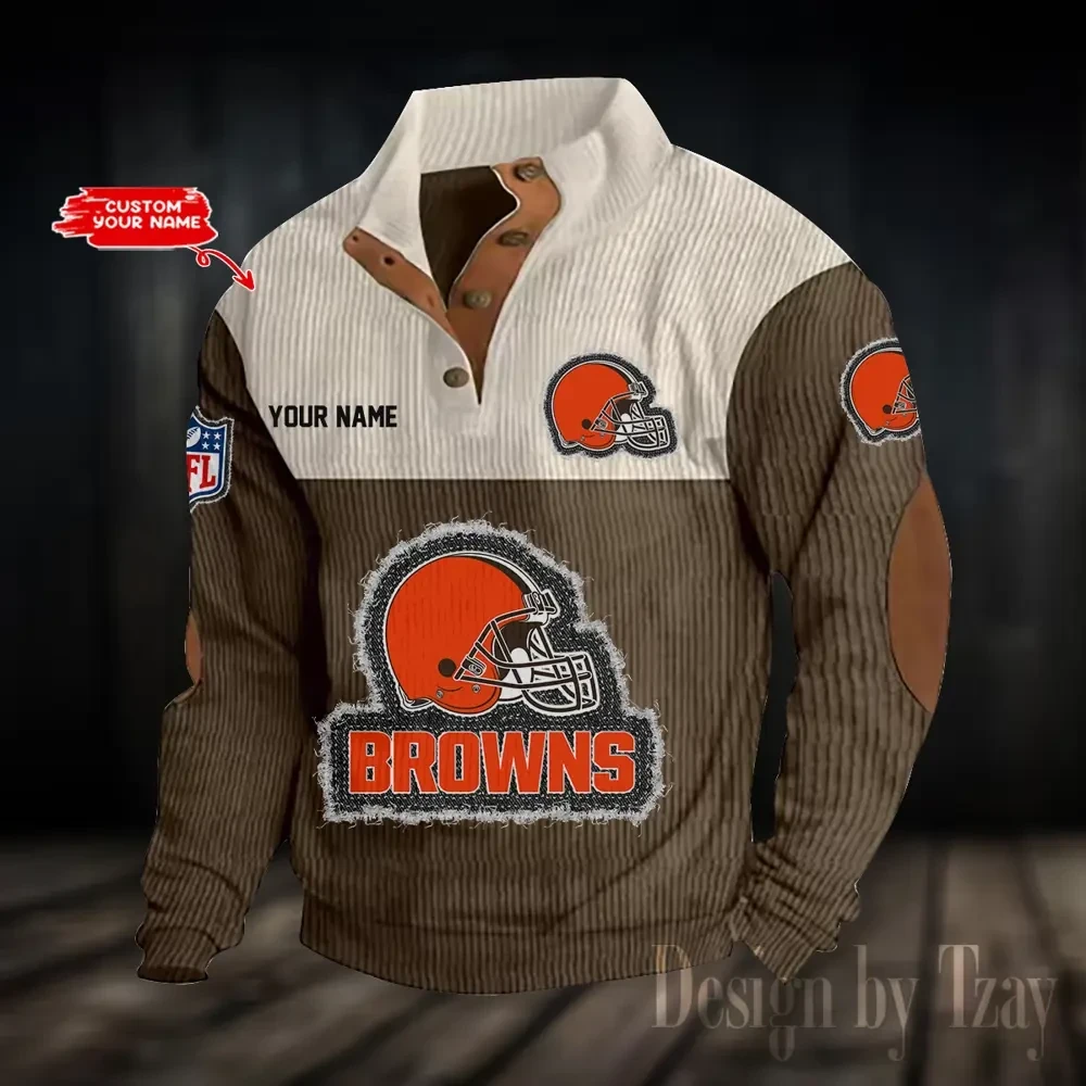 Cleveland Browns S9DBSCH939 Sports Print Sweatshirt