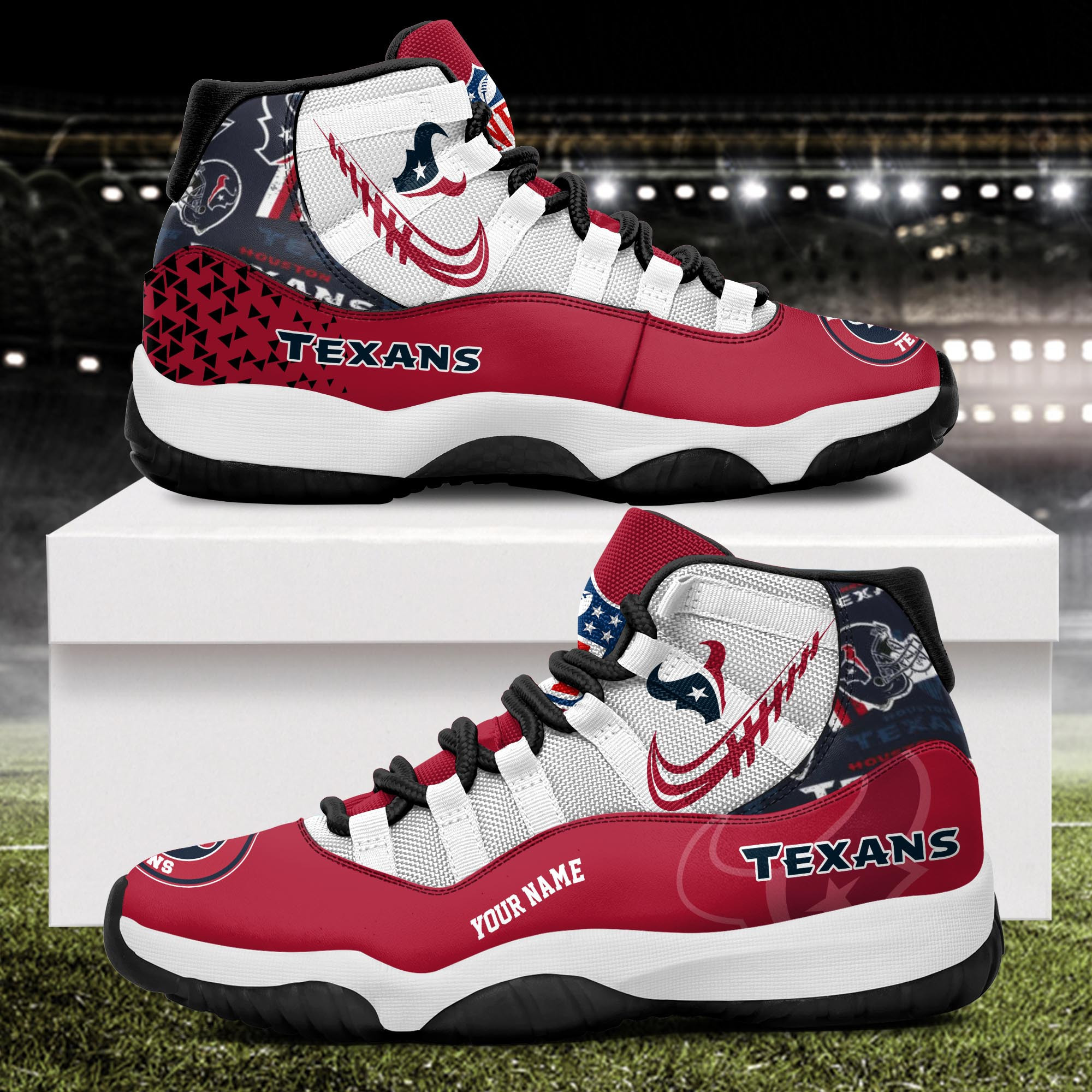Houston Texans Air Jordan 11 Shoes JD029