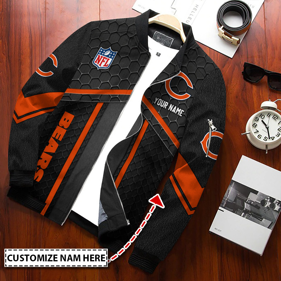 Chicago Bears Personalized Bomber Jacket BG938
