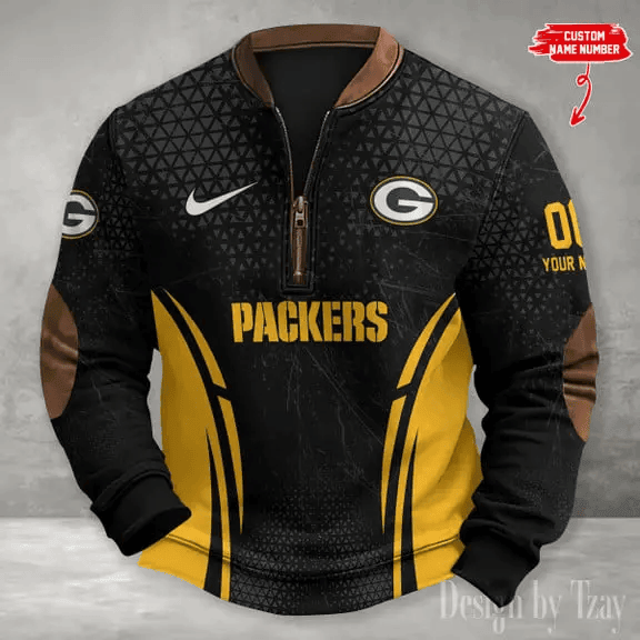 Green Bay Packers Print Vintage Sweatshirt S9MPZNS076