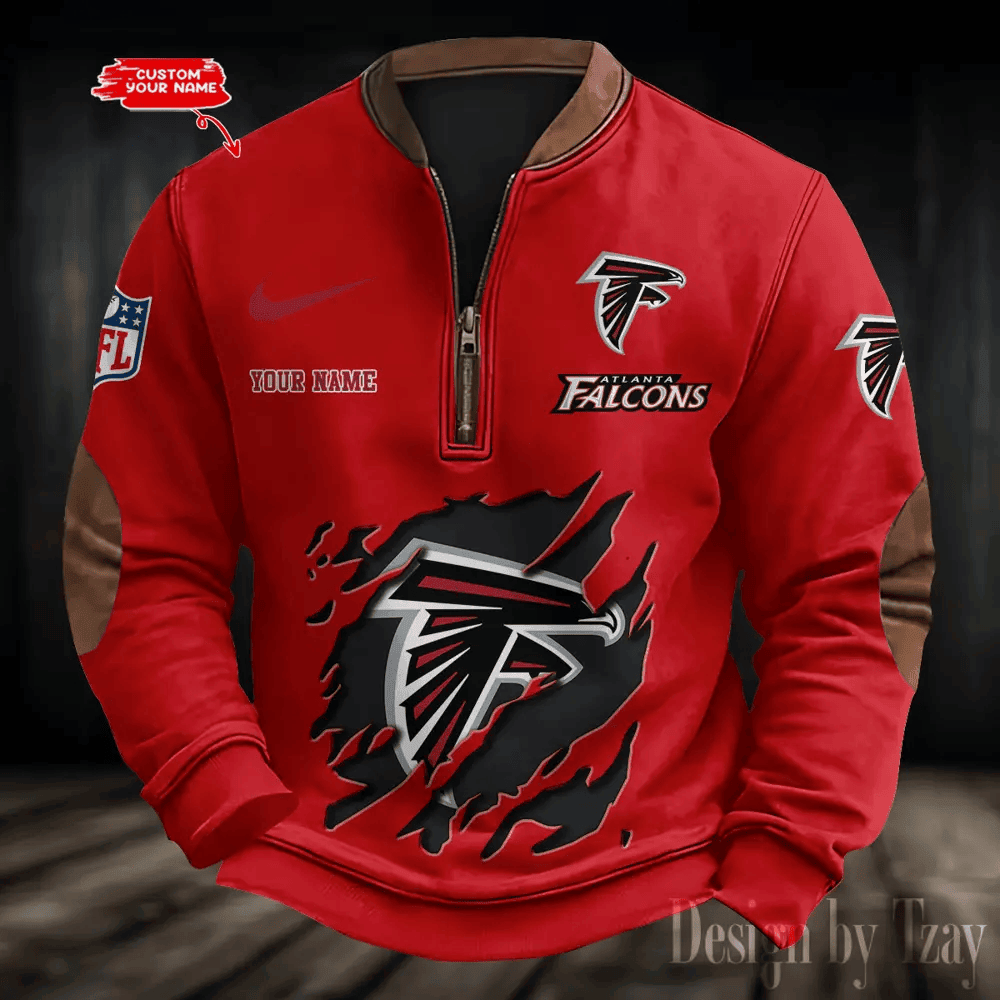 S9MPZNS002-Atlanta Falcons Print Vintage Sweatshirt