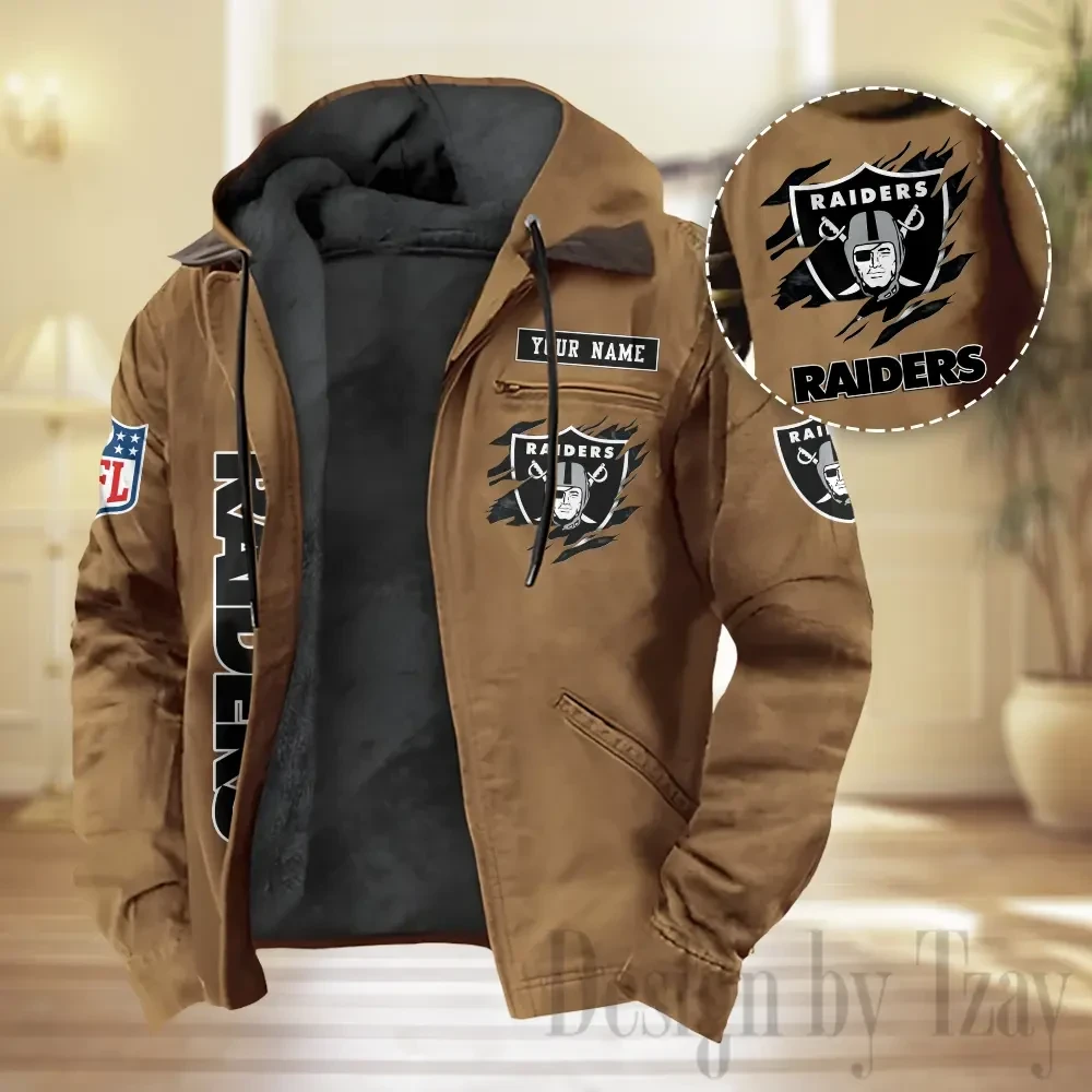 Las Vegas Raiders Men Classic Badge Winter Jacket SPTPJH210