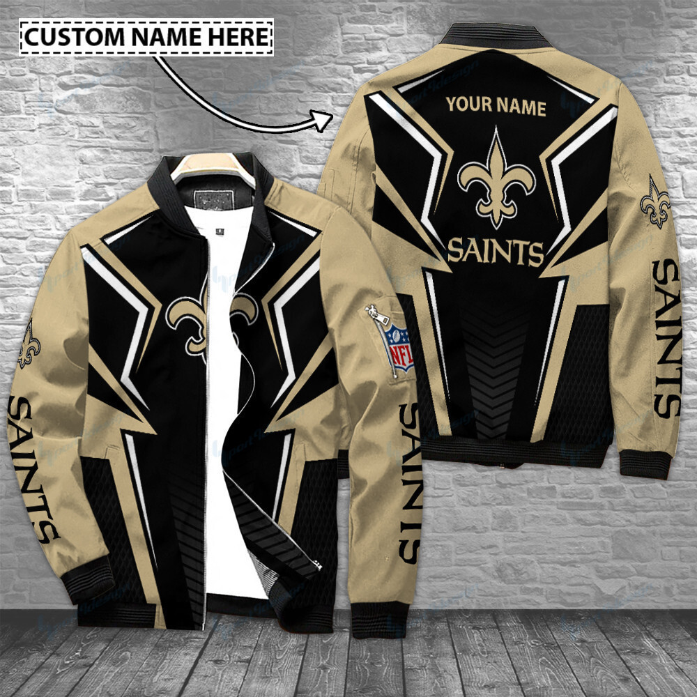 New Orleans Saints Personalized Bomber Jacket BG480C