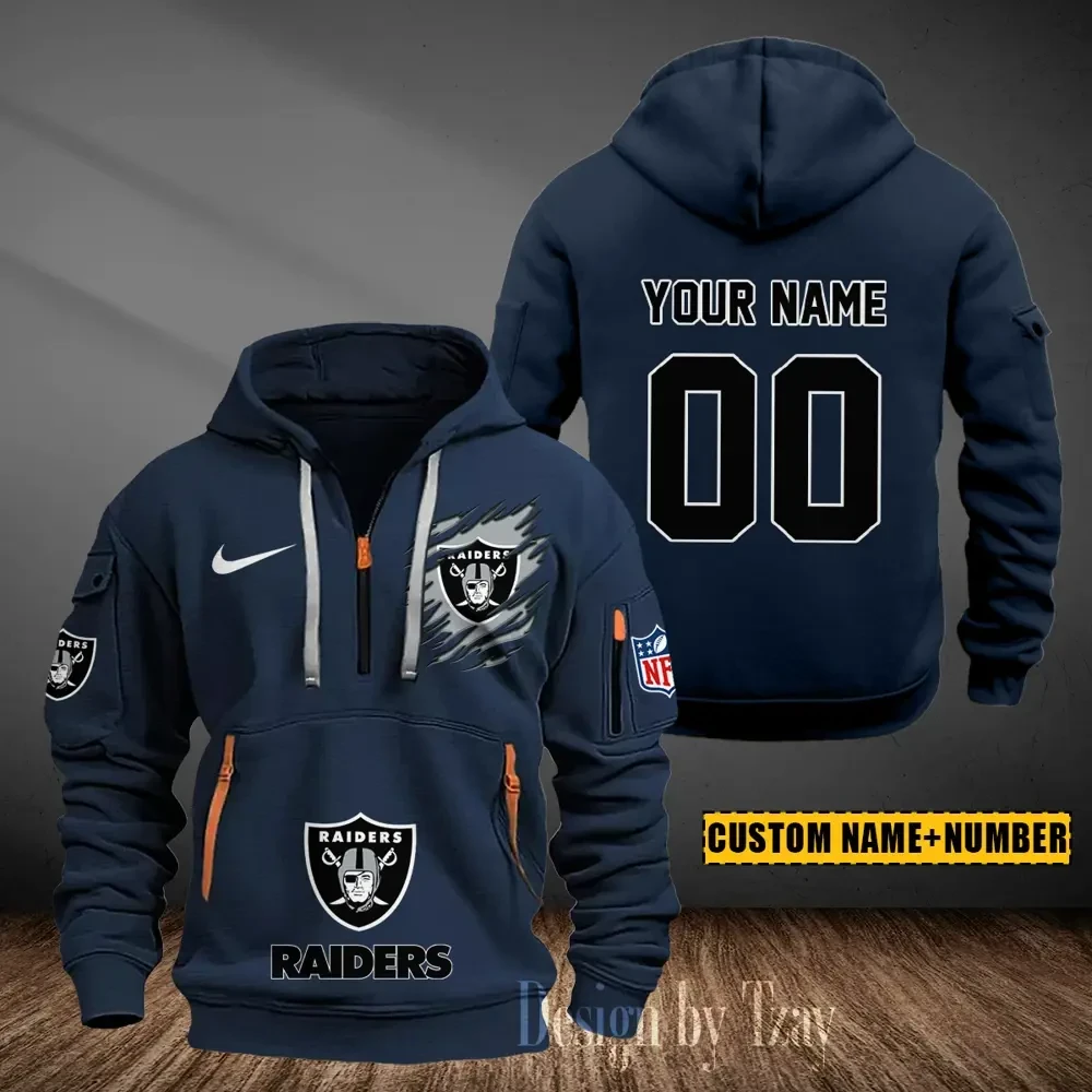 Las Vegas Raiders Heavy Fleece Pullover Hoodie AZHEAVYHD438