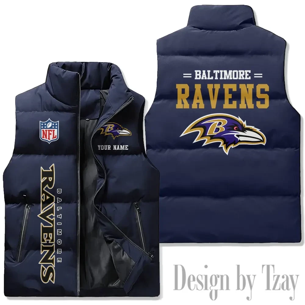 Baltimore Ravens Sleeveless Down Puffer Vest AZSDPV064