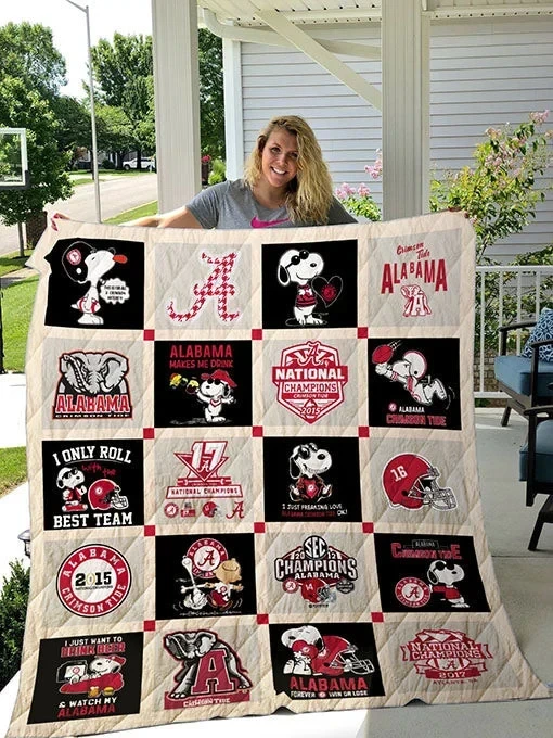 Alabama Crimson Tide 3D 3D Full Printing Quilt QT916