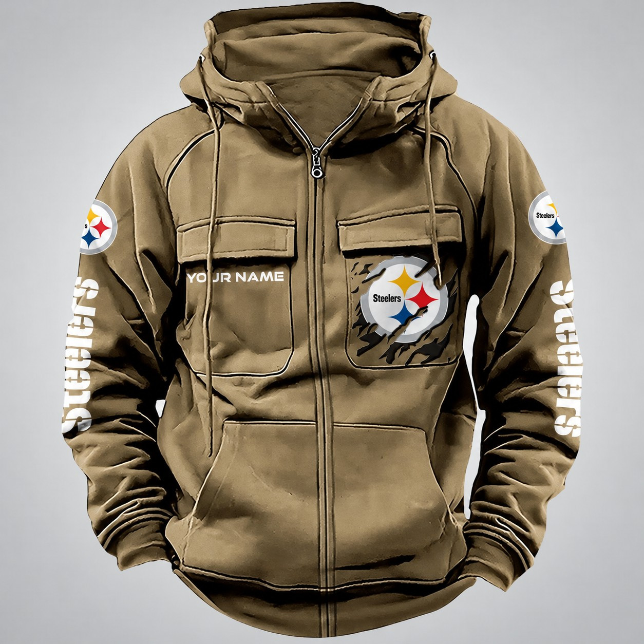 Pittsburgh Steelers Vintage Men's Hoodie DV2 AZVMHD057