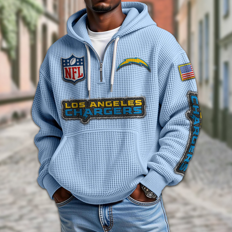 Los Angeles Chargers DMKT0018 Waffle Half Zip Hoodie
