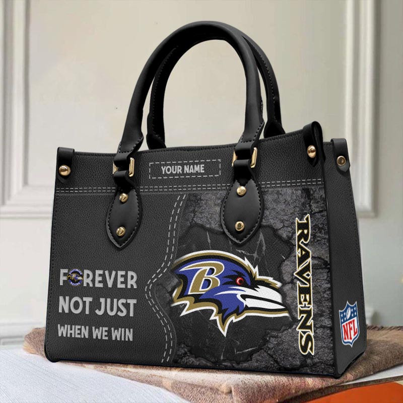 Baltimore Ravens Personalized Leather Hand Bag BB4V56
