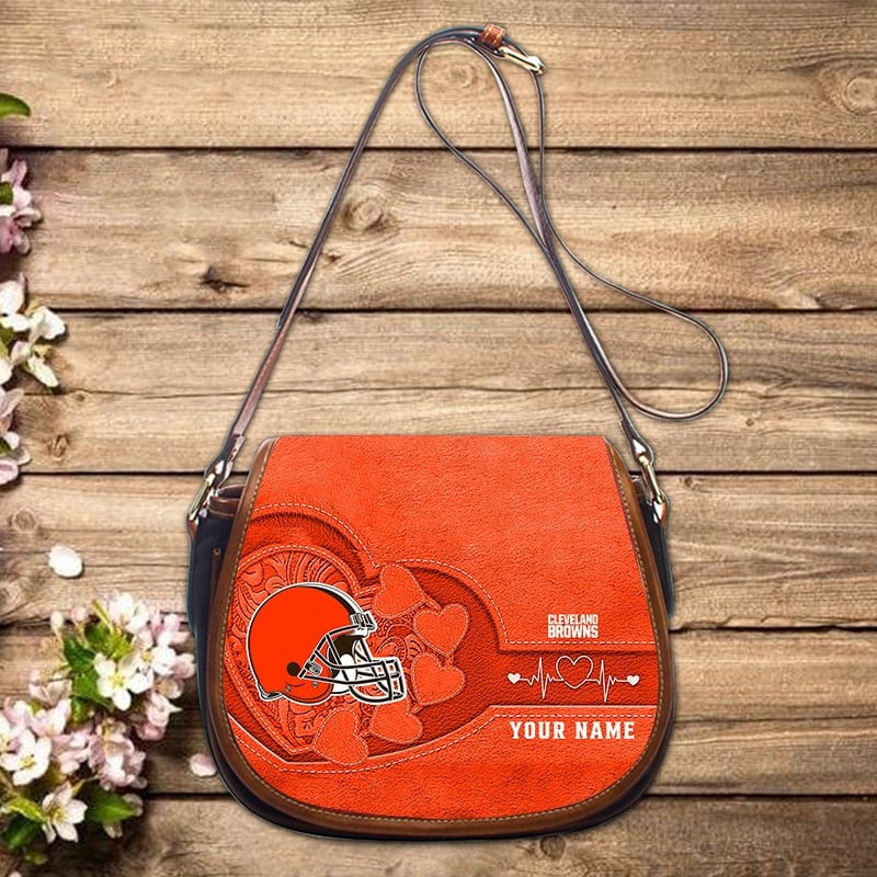 Cleveland Browns Personalized Zipper Shoulder Bag Best Gift For Fans S9ZSB008