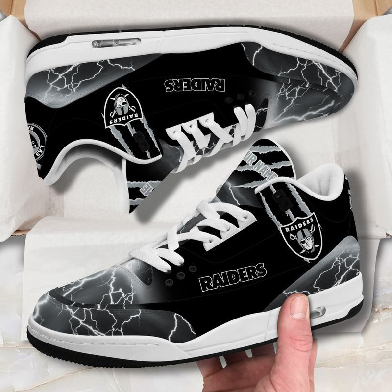Las Vegas Raiders Basic Leather JD03 Shoes Men and Women AZBTAJ5VF